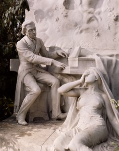 Frederic Chopin Anıtı (1810-49) (mermer) (detay)